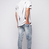 HENDRIX - 5 Pocket Moto Stitch Jogger - Ice Bleach