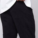 DORFMAN - Loose Fit Carpenter Pant - Black Twill