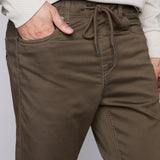 JAGGER - 5 Pocket Soft French Terry Classic Jogger - Olive