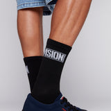 6 Pack Crew Socks - Black