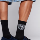 6 Pack Crew Socks - Black