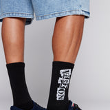6 Pack Crew Socks - Black