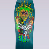 Joe Johnson Groovy Guru Skateboard Deck 9.5" x 30.5" - Turquoise Stain